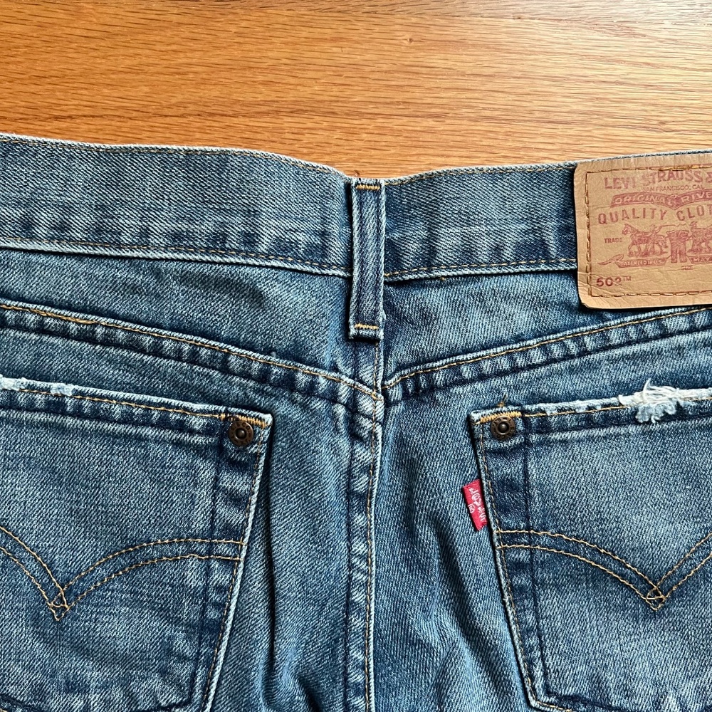 VTG Levi’s 502 buttonfly deadstock 100% cotton jeans Women  24x32 XS, NWOT USA! - Picture 7 of 14